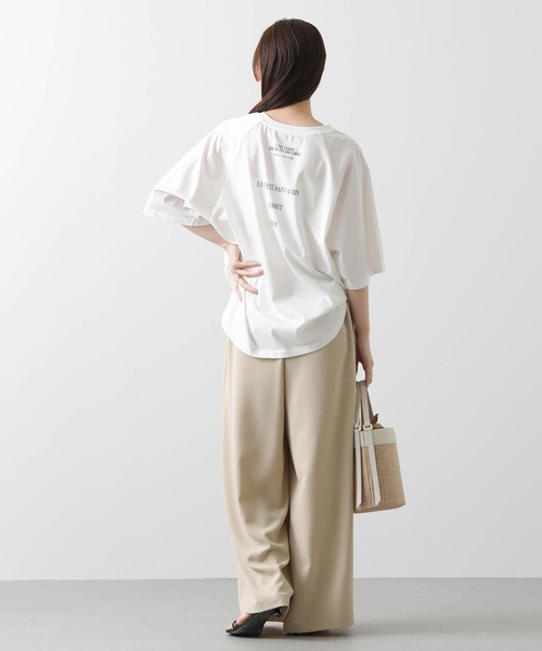 Tシャツ　ププラ　キャトルメラージュ　グレディブリリアン セール】CENTREラグラン7分（Tシャツ/カットソー