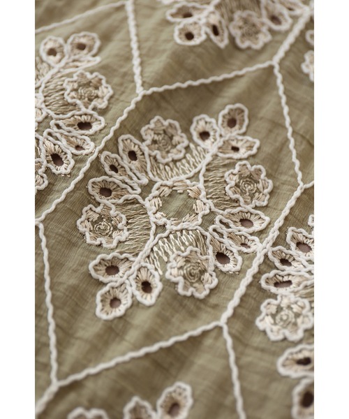 CAWAII × FRENCHPAVE 刺繍ロングワンピース【新品未使用】 美しさ織りなす花刺繍ロングワンピース（ワンピース）｜CAWAII