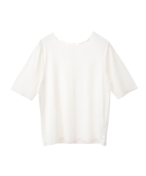 earth music&ecology（アースミュージックアンドエコロジー）の「リブメローショートスリーブプルオーバー（Tシャツ/カットソー・レディース・ブラック/グレー/その他7/アイボリー・S/M）」の21枚目の写真