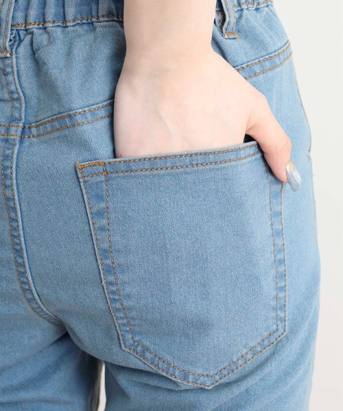 atONE(アットワン)の「ストレッチデニムウエストゴムスリムパンツ(デニムパンツ・レディース・ネイビー/ワンウォッシュ/ブルー・4L/LL/L/M/3L)」の10枚目の写真