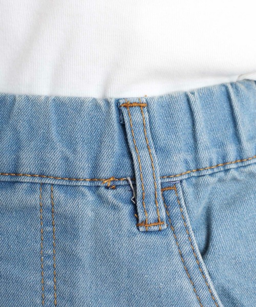 atONE(アットワン)の「ストレッチデニムウエストゴムスリムパンツ(デニムパンツ・レディース・ネイビー/ワンウォッシュ/ブルー・4L/LL/L/M/3L)」の7枚目の写真