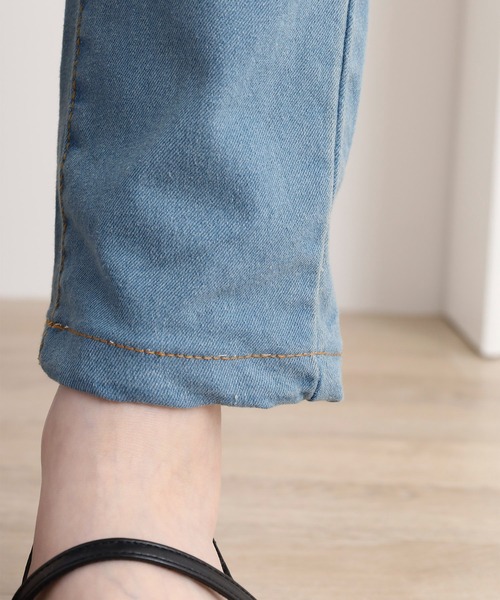 atONE(アットワン)の「ストレッチデニムウエストゴムスリムパンツ(デニムパンツ・レディース・ネイビー/ワンウォッシュ/ブルー・4L/LL/L/M/3L)」の11枚目の写真