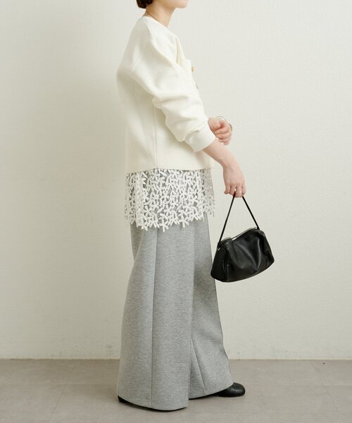 omekashi レースオーバーキャミソール　ホワイト Omekashi（オメカシ）の「レースオーバーキャミソール（キャミソール