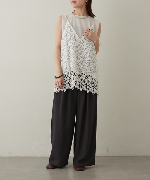 Omekashi（オメカシ）の「レースオーバーキャミソール（キャミソール