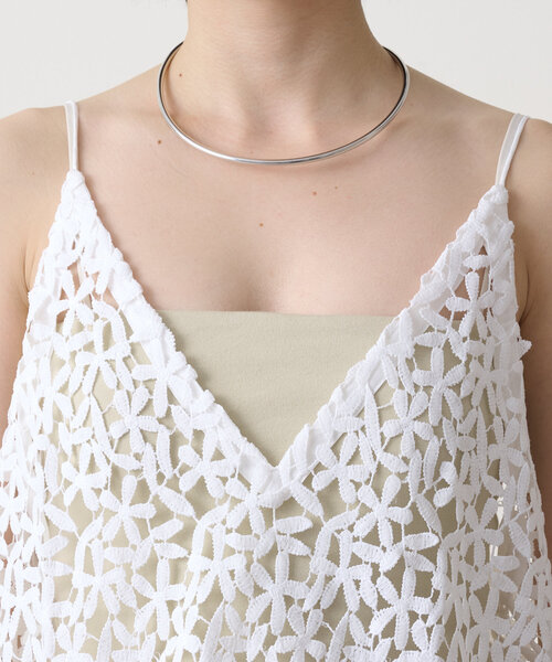 omekashi レースオーバーキャミソール　ホワイト Omekashi キャミソール レースオーバーキャミソール : ZOZOTOWN