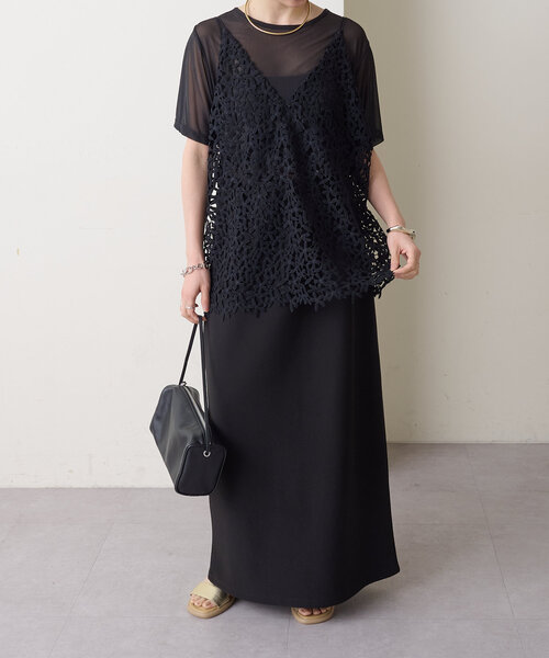 レースオーバーキャミソール（キャミソール）｜Omekashi