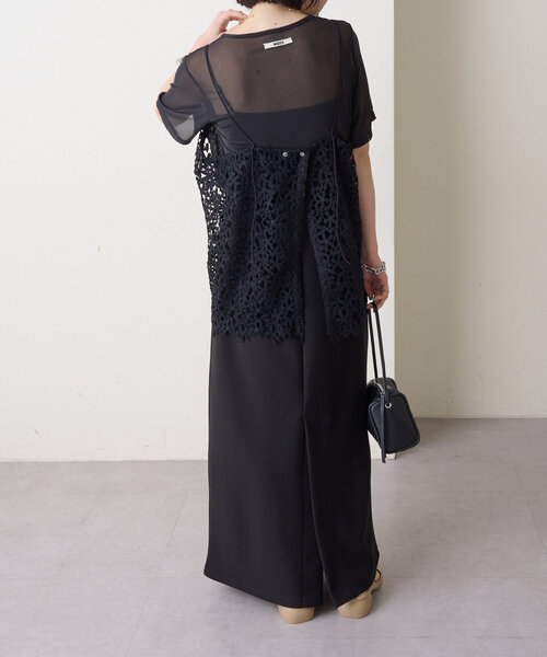 レースオーバーキャミソール（キャミソール）｜Omekashi（オメカシ）の