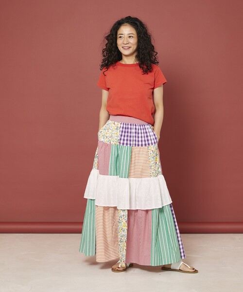 Freada（フリーダ）の「Freada/フリーダ オイルカット加工Tシャツ（Tシャツ/カットソー・レディース・ホワイト/オレンジ/ブラック・SMALL/MEDIUM）」の19枚目の写真