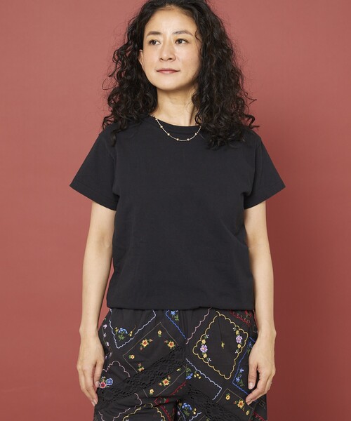 Freada（フリーダ）の「Freada/フリーダ オイルカット加工Tシャツ（Tシャツ/カットソー・レディース・ホワイト/オレンジ/ブラック・SMALL/MEDIUM）」の12枚目の写真