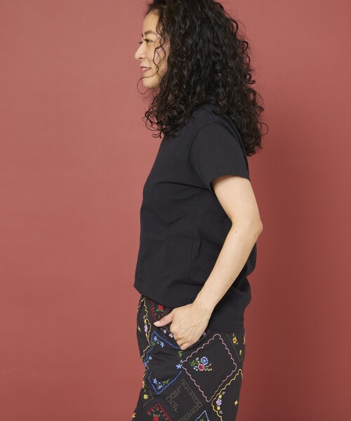 Freada（フリーダ）の「Freada/フリーダ オイルカット加工Tシャツ（Tシャツ/カットソー・レディース・ホワイト/オレンジ/ブラック・SMALL/MEDIUM）」の11枚目の写真