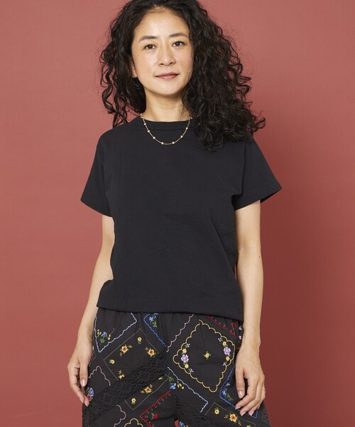 Freada（フリーダ）の「Freada/フリーダ オイルカット加工Tシャツ（Tシャツ/カットソー・レディース・ホワイト/オレンジ/ブラック・SMALL/MEDIUM）」の10枚目の写真