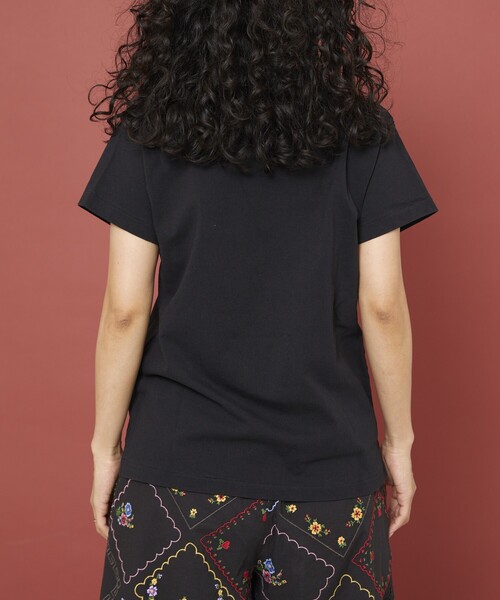 Freada（フリーダ）の「Freada/フリーダ オイルカット加工Tシャツ（Tシャツ/カットソー・レディース・ホワイト/オレンジ/ブラック・SMALL/MEDIUM）」の7枚目の写真