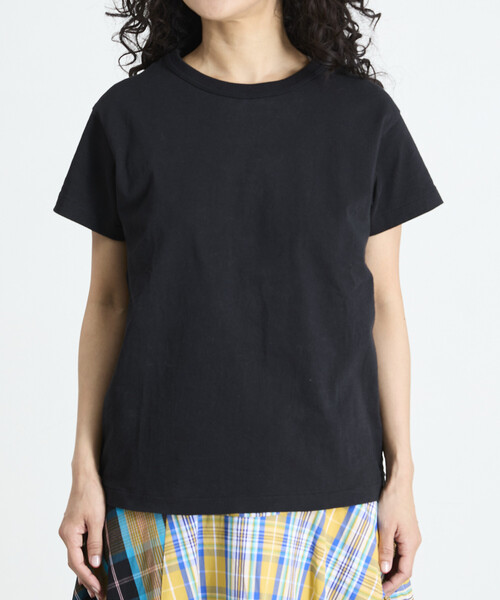 Freada(フリーダ)の「Freada/フリーダ オイルカット加工クルーネック Tシャツ(Tシャツ/カットソー・レディース・ホワイト/オレンジ/ブラック/ブラウン・SMALL/MEDIUM)」の22枚目の写真