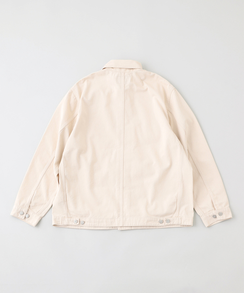 Carhartt（カーハート）の「CARHARTT WIP / カーハート ダブリューアイピー DREWE CHORE COAT（ブルゾン・メンズ・アイボリー/ブラック・LARGE/SMALL/MEDIUM）」の7枚目の写真