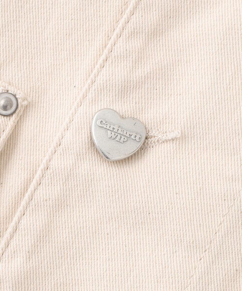 Carhartt（カーハート）の「CARHARTT WIP / カーハート ダブリューアイピー DREWE CHORE COAT（ブルゾン・メンズ・アイボリー/ブラック・LARGE/SMALL/MEDIUM）」の9枚目の写真