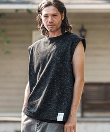 CAMBIO(JrI)mta566- Uneven Dyed Print Sleeveless Cut sew m[X[uJbg\[(^Ngbv)
