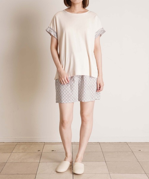 KID BLUE（キッドブルー）の「キッドブルー -２５サマーＴシャツ -半袖トップス -KOBN347 -kidblue（Tシャツ/カットソー・レディース・ブラック/サックスブルー/アイボリー・M/L）」の4枚目の写真