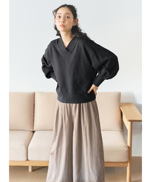 and myera(アンド マイラ)の「and myera 大人なキュロットパンツ(その他パンツ・レディース・ベージュ・L/M/LL/S)」の11枚目の写真