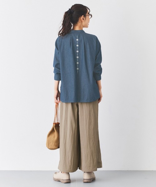 and myera(アンド マイラ)の「and myera 大人なキュロットパンツ(その他パンツ・レディース・ベージュ・L/M/LL/S)」の6枚目の写真
