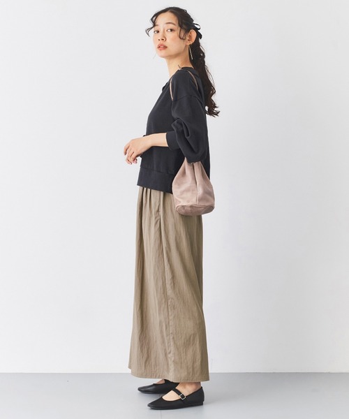and myera(アンド マイラ)の「and myera 大人なキュロットパンツ(その他パンツ・レディース・ベージュ・L/M/LL/S)」の8枚目の写真