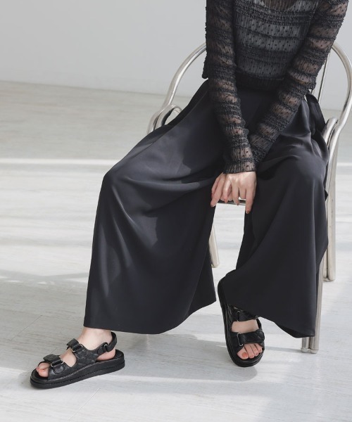 DONOBAN（ドノバン）の「ダブルベルトサンダル（サンダル・レディース・ブラック系その他/ネイビー/ブラック・36/38/40）」の5枚目の写真