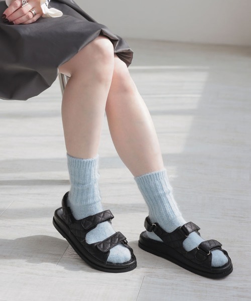 DONOBAN（ドノバン）の「ダブルベルトサンダル（サンダル・レディース・ブラック系その他/ネイビー/ブラック・36/38/40）」の7枚目の写真