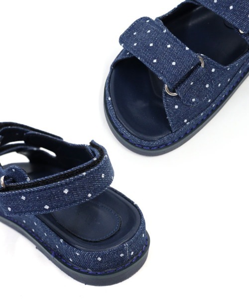 DONOBAN（ドノバン）の「ダブルベルトサンダル（サンダル・レディース・ブラック系その他/ネイビー/ブラック・36/38/40）」の15枚目の写真