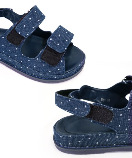 DONOBAN（ドノバン）の「ダブルベルトサンダル（サンダル・レディース・ブラック系その他/ネイビー/ブラック・36/38/40）」の16枚目の写真