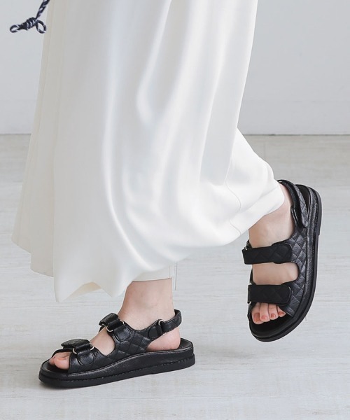 DONOBAN（ドノバン）の「ダブルベルトサンダル（サンダル・レディース・ブラック系その他/ネイビー/ブラック・36/38/40）」の4枚目の写真