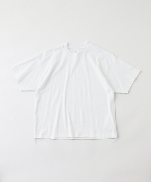 EDIFICE（エディフィス）の「ETS.MATERIAUX(マテリオ) GOKUZYUKU COTTON ショートスリーブ Tシャツ（Tシャツ/カットソー・メンズ・ベージュ/ネイビー/ホワイト/ブラック/グレー・1/2/3）」の20枚目の写真