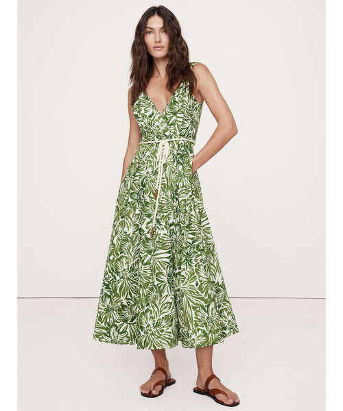 BANANA REPUBLIC　 バナナリパブリック グリーンドレス Banana Republicのワンピース（グリーン系）を使った人気