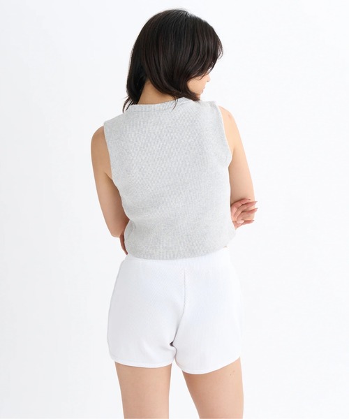 DC SHOES(ディーシーシューズ)の「25 WS TELECO CROPPED/DCショート丈タンクトップ(Tシャツ/カットソー・レディース・ブラック/その他/グレー/ブラック×ピンク/ミント/ホワイト・SMALL/MEDIUM/LARGE)」の8枚目の写真