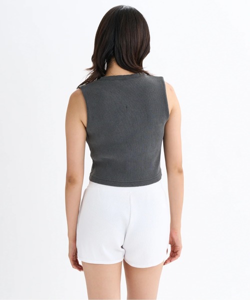 DC SHOES(ディーシーシューズ)の「25 WS TELECO CROPPED/DCショート丈タンクトップ(Tシャツ/カットソー・レディース・ブラック/その他/グレー/ブラック×ピンク/ミント/ホワイト・SMALL/MEDIUM/LARGE)」の10枚目の写真