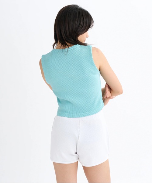 DC SHOES(ディーシーシューズ)の「25 WS TELECO CROPPED/DCショート丈タンクトップ(Tシャツ/カットソー・レディース・ブラック/その他/グレー/ブラック×ピンク/ミント/ホワイト・SMALL/MEDIUM/LARGE)」の11枚目の写真