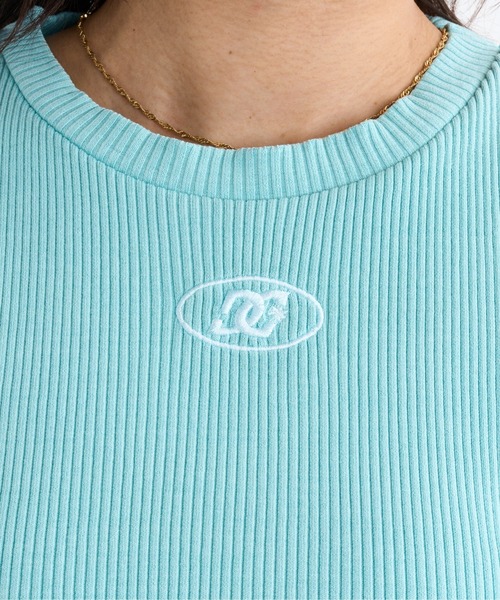 DC SHOES(ディーシーシューズ)の「25 WS TELECO CROPPED/DCショート丈タンクトップ(Tシャツ/カットソー・レディース・ブラック/その他/グレー/ブラック×ピンク/ミント/ホワイト・SMALL/MEDIUM/LARGE)」の12枚目の写真