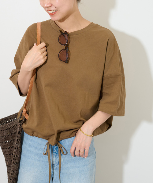 追加》ギャザーヘムショートスリーブTシャツ（Tシャツ