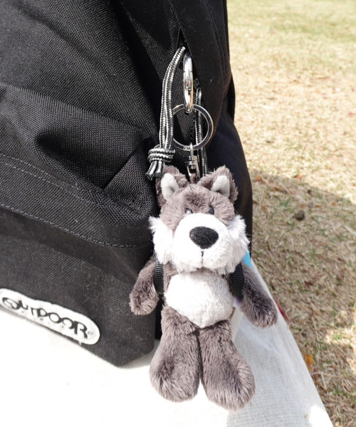 NICI(ニキ)/キーホルダー オオカミ 10cm+リュック ブルー/OUTDOOR