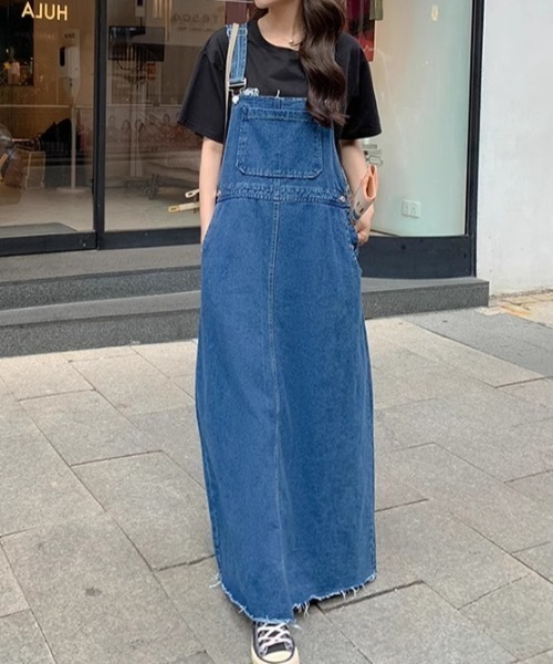 FAVORITO(ファヴォリート)の「デニムサロペット(ワンピース・レディース・ブルー・M/L/XL)」の16枚目の写真