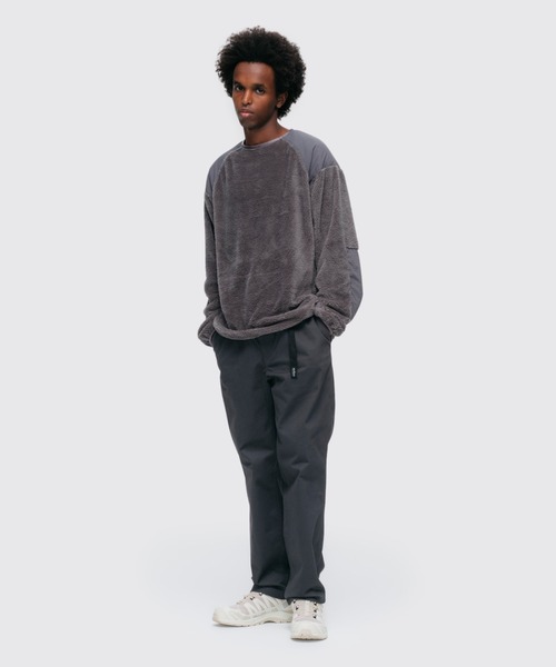 WILD THINGS（ワイルドシングス）の「レベル3 シャギークルー│LEVEL3 SHAGGY CREW（その他トップス・メンズ・ブラック/グレー・S/M/L/XL/XS）」の2枚目の写真