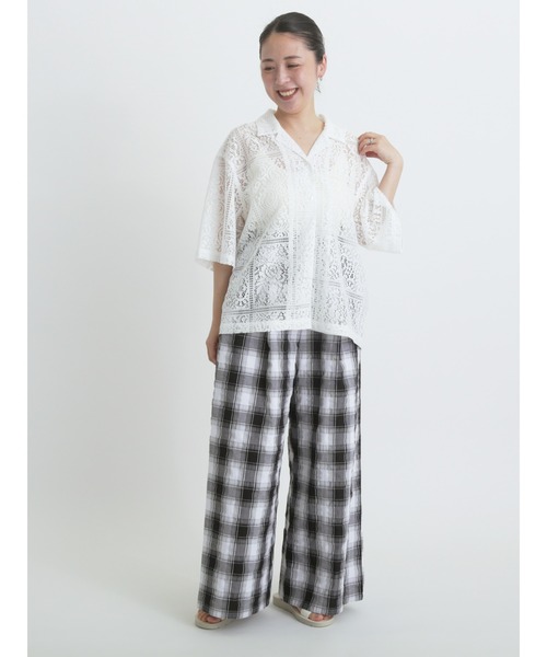 sm2rhythm（サマンサモスモスリズム）の「カップ付キャミソール（ニット/セーター・レディース・キナリ/ブルー/ブラック・F）」の6枚目の写真