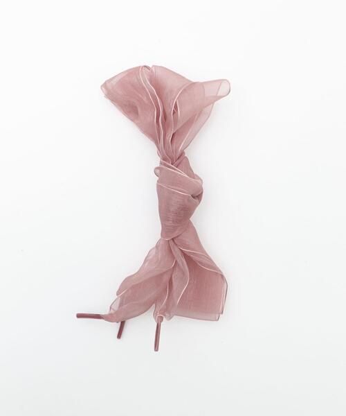 WEGO（ウィゴー）の「WEGO/オーガンジーシューレース（シューズアクセサリー・レディース・ピンク/グレー/ブラック/ホワイト・FREE）」の11枚目の写真