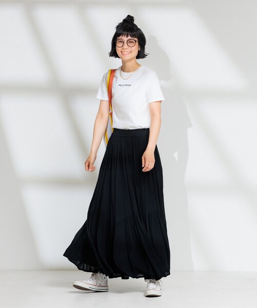 FREAK'S STORE(フリークスストア)の「インド レーヨン楊柳 ボリュームティアードスカート(スカート・レディース・オフホワイト/グレー/ブラック・フリ-)」の14枚目の写真