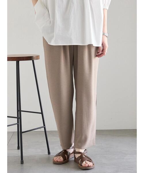 Samansa Mos2 blue(サマンサモスモスブルー)の「【接触冷感】マルチスタイルイージーパンツ(その他パンツ・レディース・グリーン/ブラック/ライトベージュ/グレー/モカ/イエロー/ネイビー・S/L/M/SS)」の4枚目の写真