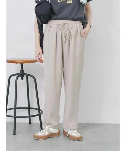 Samansa Mos2 blue(サマンサモスモスブルー)の「【接触冷感】マルチスタイルイージーパンツ(その他パンツ・レディース・グリーン/ブラック/ライトベージュ/グレー/モカ/イエロー/ネイビー・S/L/M/SS)」の9枚目の写真