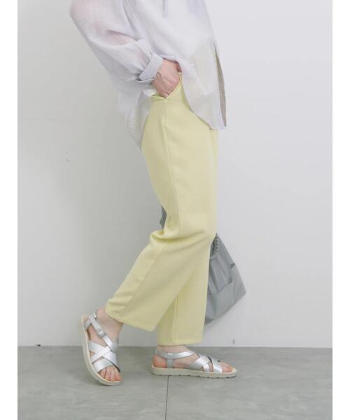 Samansa Mos2 blue(サマンサモスモスブルー)の「【接触冷感】マルチスタイルイージーパンツ(その他パンツ・レディース・グリーン/ブラック/ライトベージュ/グレー/モカ/イエロー/ネイビー・S/L/M/SS)」の21枚目の写真