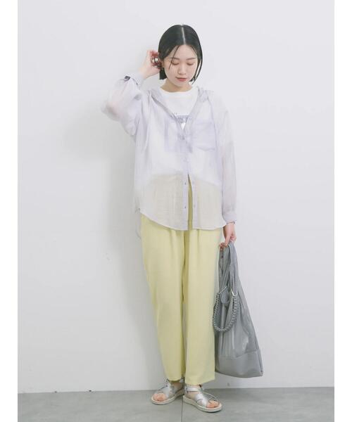 Samansa Mos2 blue(サマンサモスモスブルー)の「【接触冷感】マルチスタイルイージーパンツ(その他パンツ・レディース・グリーン/ブラック/ライトベージュ/グレー/モカ/イエロー/ネイビー・S/L/M/SS)」の22枚目の写真