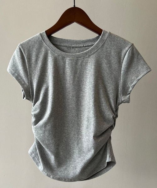 セール】サイドシャーリングTシャツ（Tシャツ/カットソー）｜PIN