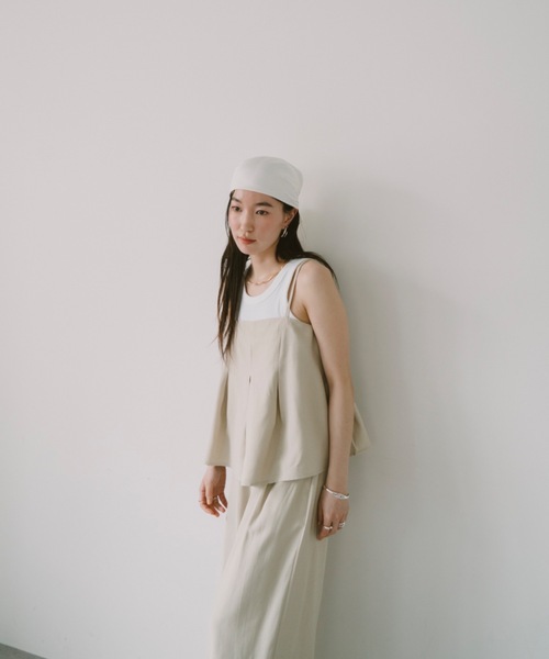DRWCYS（ドロシーズ）の「キャミビスチェパンツセット（Tシャツ/カットソー・レディース・ベージュ/ブラック・FREE）」の11枚目の写真