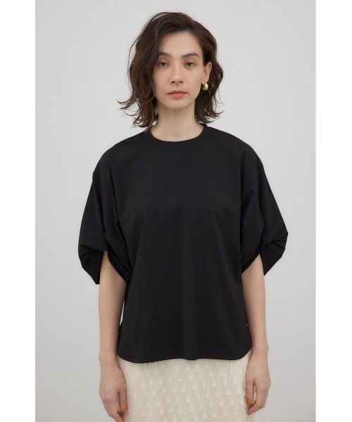 crie conforto(クリーコンフォルト)の「スリーブツイストプルオーバー(Tシャツ/カットソー・レディース・ライム/ブラック/アイボリー・FREE)」の7枚目の写真