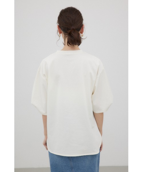 crie conforto(クリーコンフォルト)の「スリーブツイストプルオーバー(Tシャツ/カットソー・レディース・ライム/ブラック/アイボリー・FREE)」の18枚目の写真
